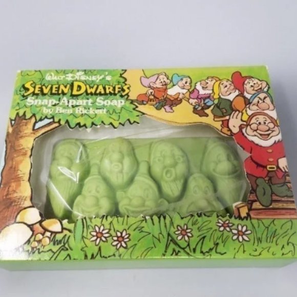 NEW Vintage 70s Disney Ben Rickert Seven Dwarfs Sculptured Soaps - Picture 7 of 14
